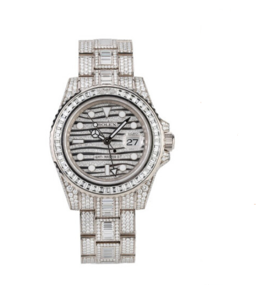 二手95新】勞力士格林尼治型II系列116769TBR-74779B腕錶18K白金鑲鑽自動機械男士