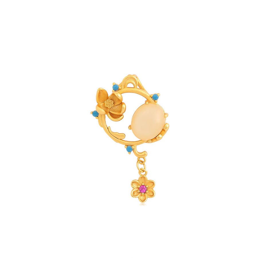 A00590537 xuping 珠寶民族復古精緻花朵奢華24K鍍金吊墜（歐盟限售）